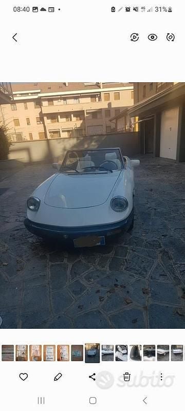 Usata Alfa Romeo Spider 128 CV (94 kW) 1991 Bianco Cabrio