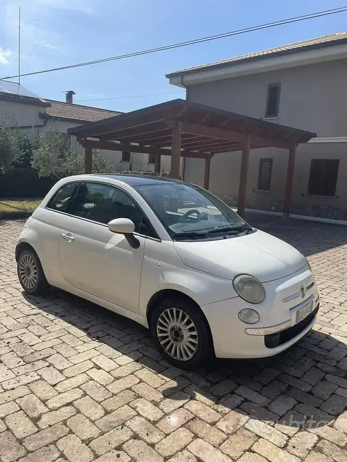 Usata Fiat 500 75 CV (55 kW) 2007 Bianco Berlina