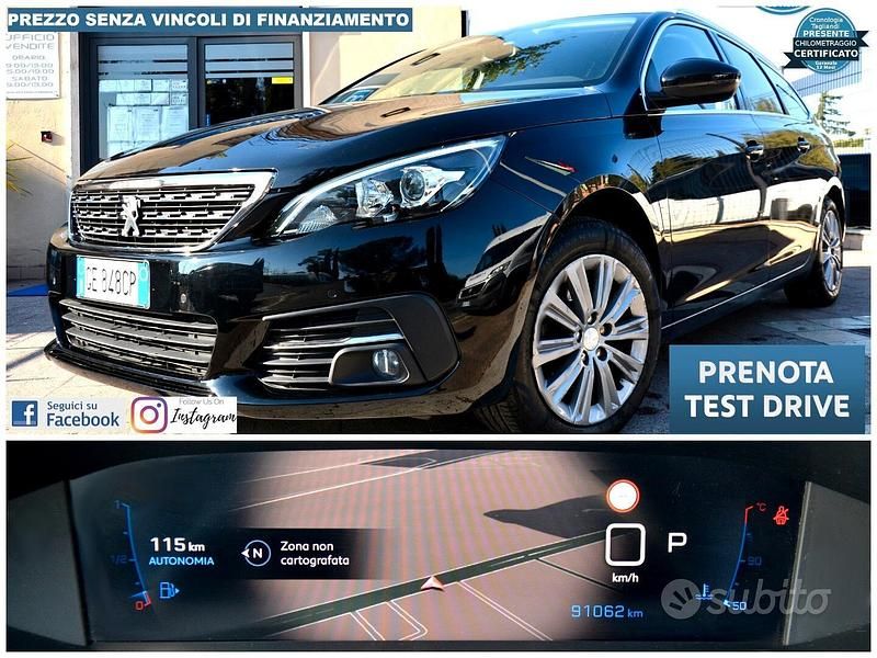Nero Usata 2021 Peugeot 308 Allure Station wagon | 13.500 € (Ottimo prezzo) - Immagine 1/4