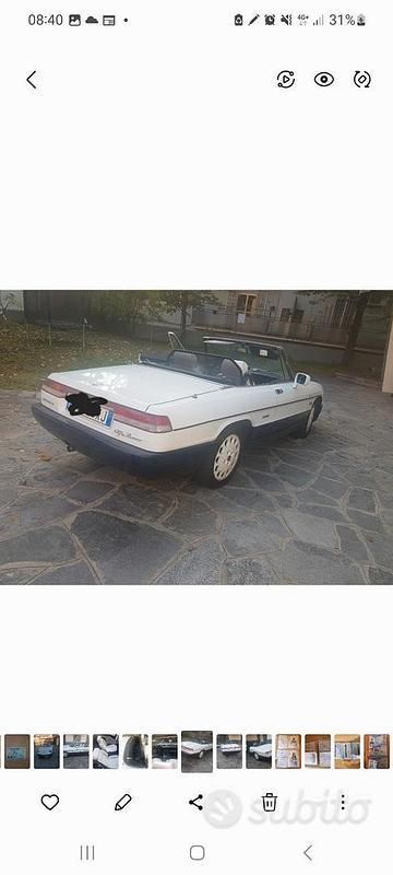 Usata Alfa Romeo Spider 128 CV (94 kW) 1991 Bianco Cabrio