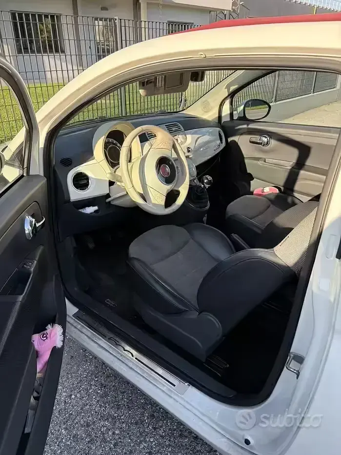 Usata Fiat 500C 69 CV (50 kW) 2013 Bianco Cabrio