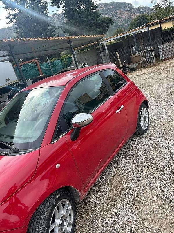 Usata Fiat 500 2009 Rosso Cabrio