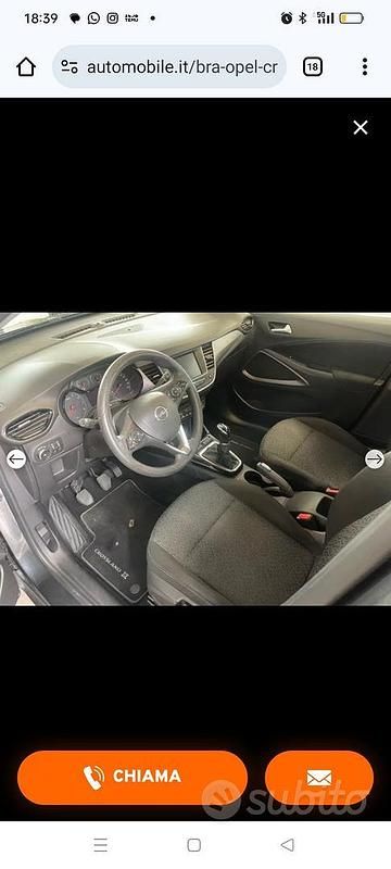 Usata Opel Crossland 83 CV (61 kW) 2018 Nero SUV