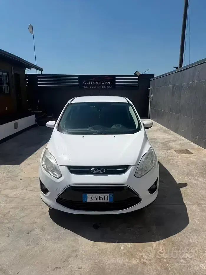 Usata Ford C-MAX Titanium 120 CV (88 kW) 2014 Bianco Monovolume