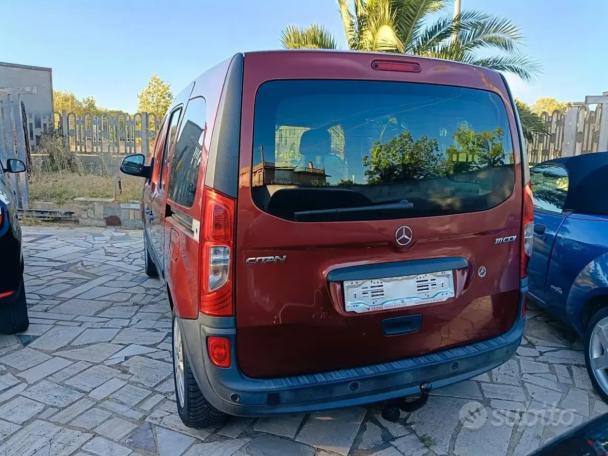 Usata Mercedes Citan 111 90 CV (66 kW) 2014 Rosso Monovolume