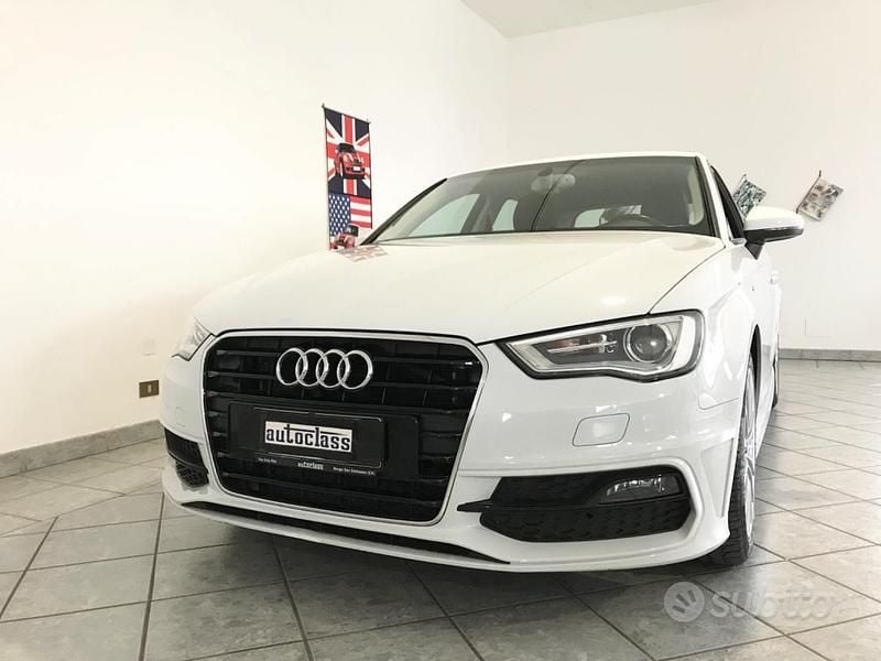 Usata Audi A3 S-Line 150 CV (110 kW) 2013 Bianco Berlina