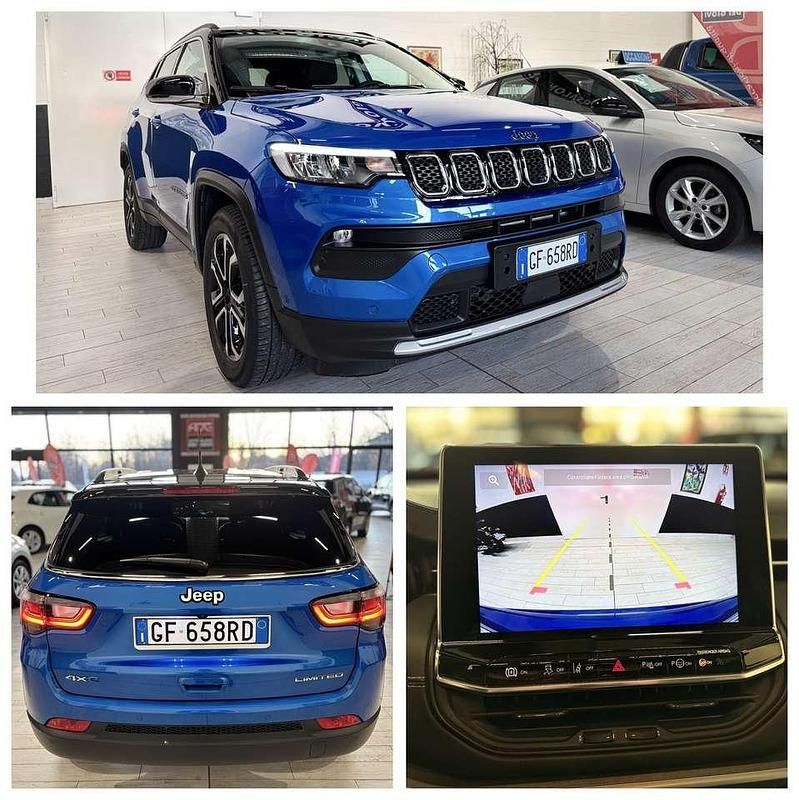 Bicolore bianco con tetto nero Usata 2021 Jeep Compass Limited SUV | 21.990 € (Buon prezzo) - Immagine 1/4