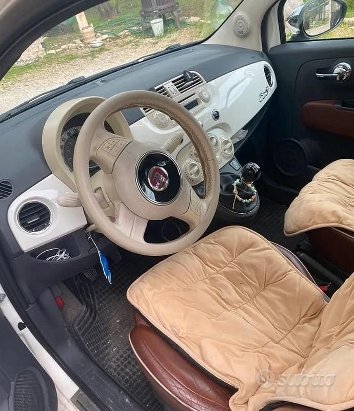 Usata Fiat 500 2012 Bianco Cabrio