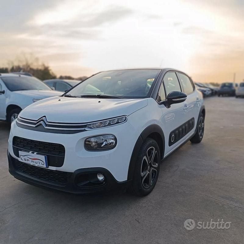 Usata Citroën C3 82 CV (60 kW) 2018 Bianco Utilitaria