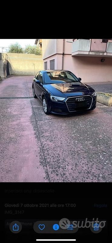 Usata Audi A3 150 CV (110 kW) 2016 Blu Berlina