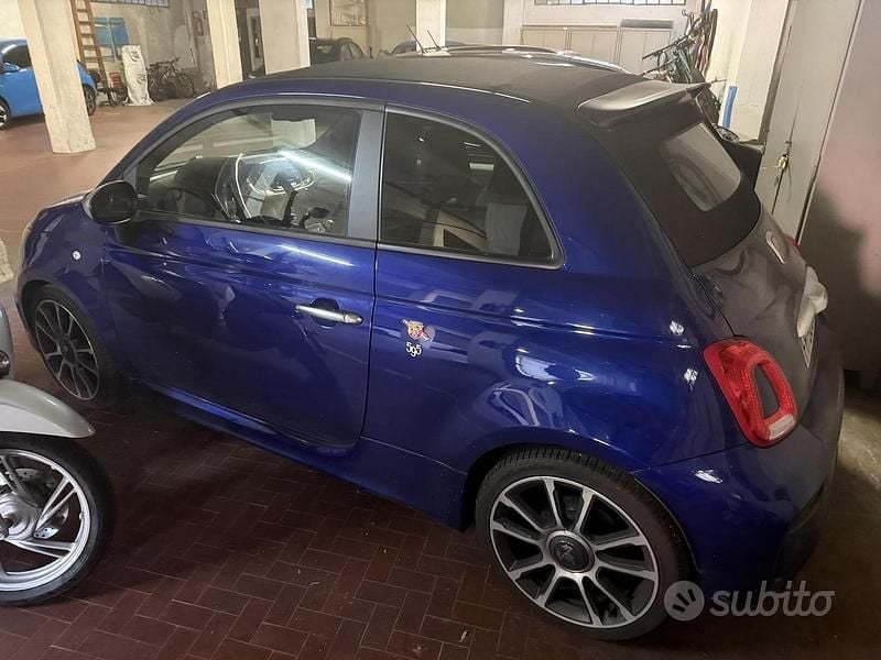 Usata Abarth 595C Turismo 165 CV (121 kW) 2016 Blu/azzurro Cabrio