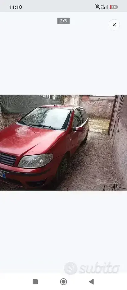 Usata Fiat Punto 69 CV (50 kW) 2007 Rosso Utilitaria