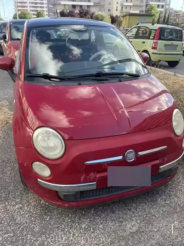 Usata Fiat 500 69 CV (50 kW) 2010 Rosso Berlina