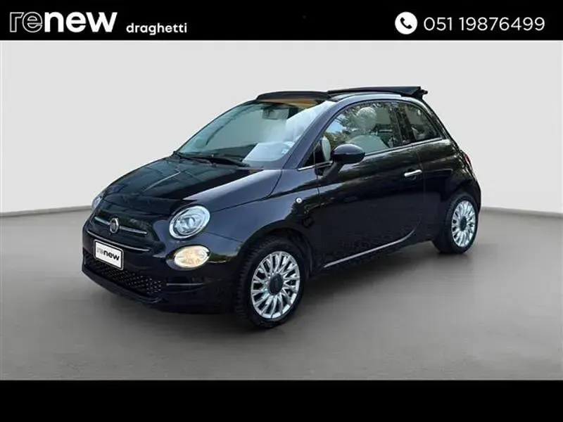 Usata Fiat 500 Lounge 69 CV (50 kW) 2019 Nero Cabrio