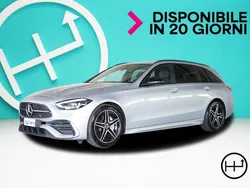 Argento metallizzato Usata 2022 Mercedes C220 AMG line Station wagon | 44.600 € (Molto cara)
