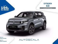 Mercury grey Nuova 2025 Citroën C3 PureTech Tre volumi | 19.490 € (Cara)