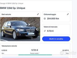 Grigio Usata 2012 BMW 118 Efficient Dynamics Due volumi | 7900 € (Cara)