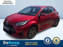 Rosso metallizzato Usata 2021 Toyota Yaris Hybrid Trend Tre volumi | 17.400 € (Buon prezzo)