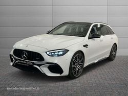 Bianco opalite bright designo Usata 2024 Mercedes C63 AMG Premium Plus Station wagon | 81.500 € (Buon prezzo)