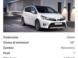 Bianco Usata 2014 Toyota Verso Monovolume | 4900 € (Buon prezzo)