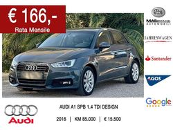 Grigio Usata 2016 Audi A1 Design Due volumi | 15.300 € (Buon prezzo)