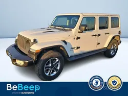 Bianco pastello Usata 2021 Jeep Wrangler Unlimited Sahara SUV | 41.900 € (Ottimo prezzo)