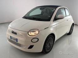 Bianco gelato Usata 2021 Fiat 500e La Prima Cabrio | 16.900 € (Buon prezzo)