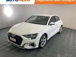 Bianco Usata 2021 Audi A3 Advanced Tre volumi | 21.449 € (Ottimo prezzo)