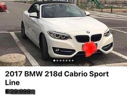Bianco Usata 2017 BMW 218 Sport Line Cabrio | 19.999 €