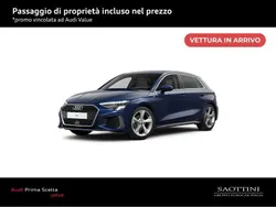 Blu navarra metallizzato Usata 2024 Audi A3 Sportback S-Line Tre volumi | 32.900 € (Buon prezzo)