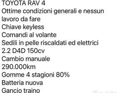 Nero Usata 2009 Toyota RAV4 SUV | 5000 €