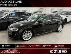 Nero Usata 2018 Audi A3 S-Line Tre volumi | 21.990 € (Buon prezzo)