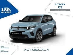 Blu montecarlo Nuova 2025 Citroën C3 PureTech Tre volumi | 18.990 € (Cara)