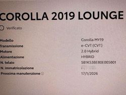 Grigio Usata 2019 Toyota Corolla Lounge Tre volumi | 20.000 €