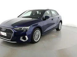 Blu navarra met Usata 2021 Audi A3 Sportback e-tron Advanced Tre volumi | 27.500 € (Buon prezzo)