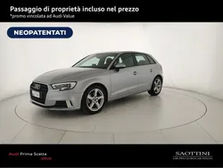 L5 argento fioretto metallizzato Usata 2018 Audi A3 Sportback Sport Tre volumi | 17.900 € (Ottimo prezzo)