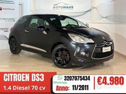 Nero Usata 2011 Citroën DS3 Coupé | 4980 € (Buon prezzo)