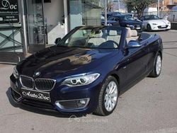 Blu Usata 2016 BMW 220 Luxury Line Cabrio | 24.850 € (Molto cara)
