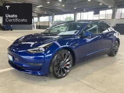 Deep blue metallic Usata 2021 Tesla Model 3 Performance Tre volumi | 33.800 € (Buon prezzo)