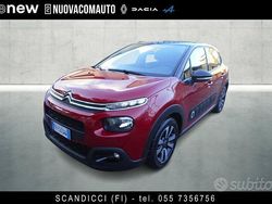 Rosso scuro metallizzato Usata 2018 Citroën C3 PureTech Tre volumi | 9900 € (Buon prezzo)