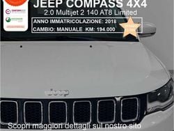 Bianco Usata 2018 Jeep Compass Limited SUV | 15.500 € (Molto cara)