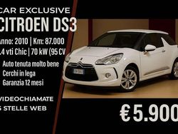 Bianco Usata 2010 Citroën DS3 Chic Tre volumi | 5900 € (Buon prezzo)