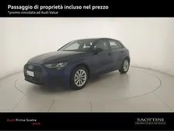 Blu navarra metallizzato Usata 2021 Audi A3 Sportback g-tron Tre volumi | 24.400 € (Buon prezzo)
