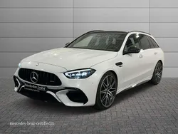 Bianco opalite bright designo Usata 2024 Mercedes C63 AMG Premium Plus Station wagon | 88.900 € (Buon prezzo)