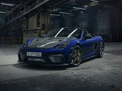 Blu genziana metallizzato/capote nera con finiture grigio artico Nuova 2025 Porsche Boxster Spyder Cabrio | 207.058 €