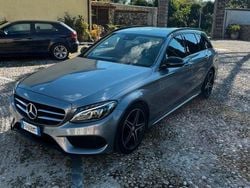 Grigio Usata 2016 Mercedes C220 AMG line Station wagon | 15.900 € (Buon prezzo)