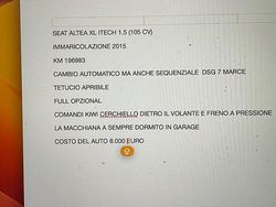 Bianco Usata 2014 Seat Altea XL I-Tech Monovolume | 8000 € (Molto cara)