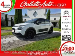 Bianco Usata 2017 Citroën C3 PureTech Due volumi | 7990 € (Buon prezzo)