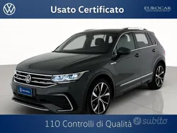 Dolphin grey metallizzato Usata 2022 VW Tiguan R-line SUV | 29.700 € (Buon prezzo)