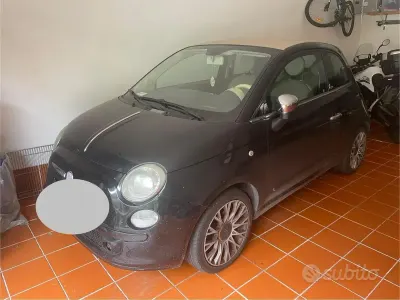Usata Fiat 500 69 CV (50 kW) 2009 Nero Cabrio